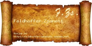 Feldhoffer Zsanett névjegykártya